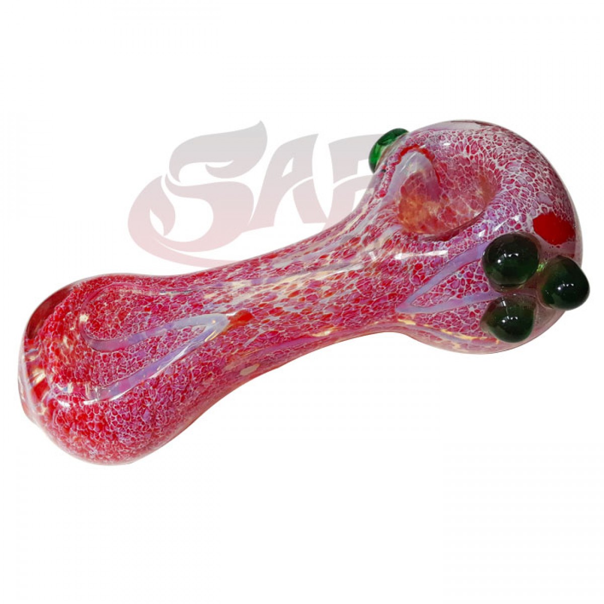 5 Inch Glass Hand Pipes - Frit/Linework